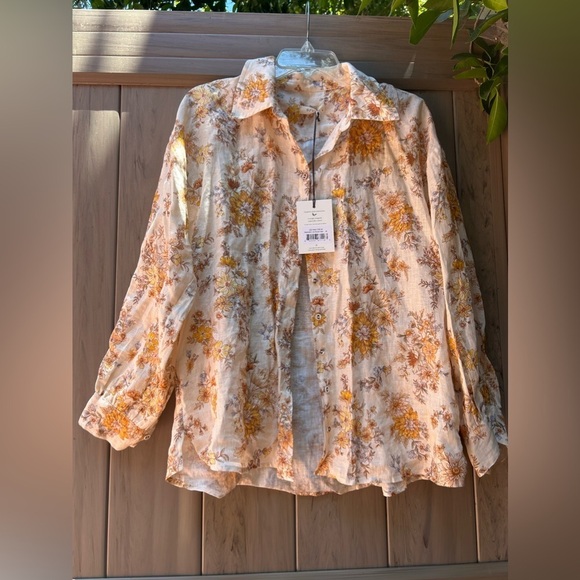 Spell Meadowland Linen Blouse New with Tags! - Picture 12 of 12